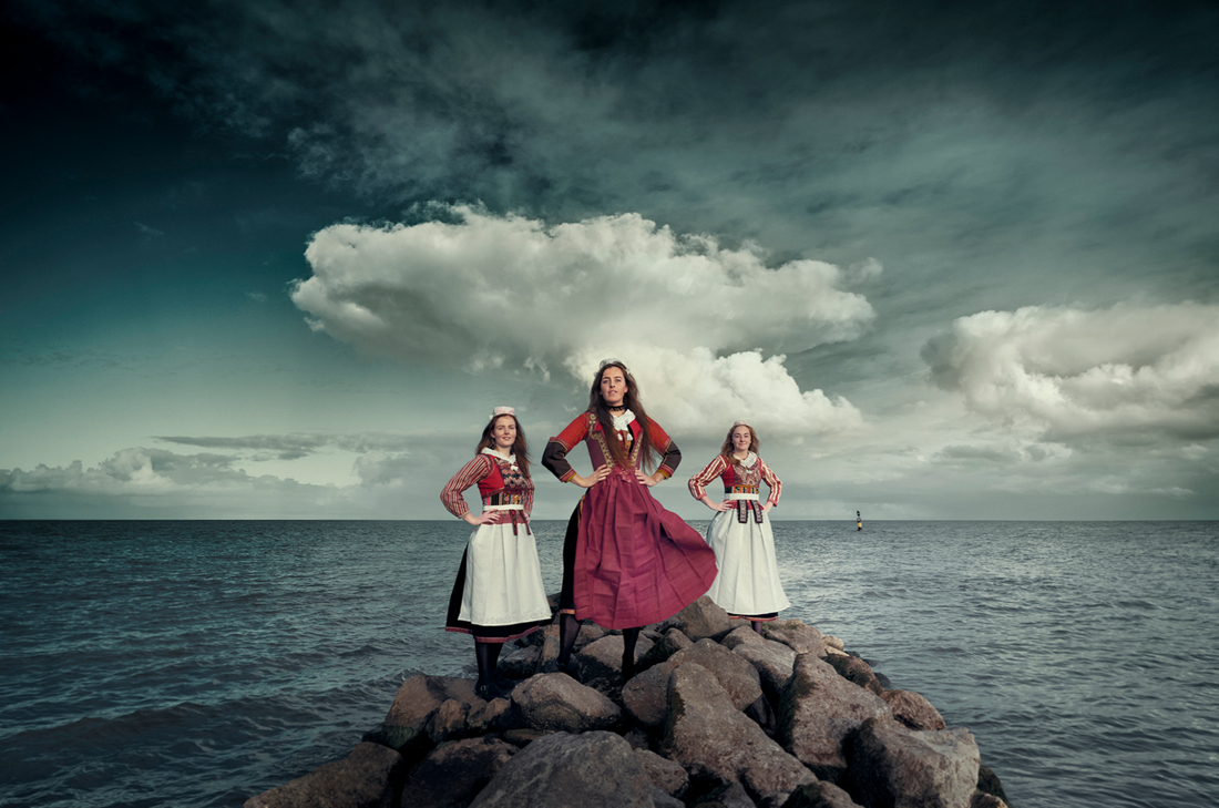  Kim, Tess & Maaike, Marken, Noord-Holland, 2021.