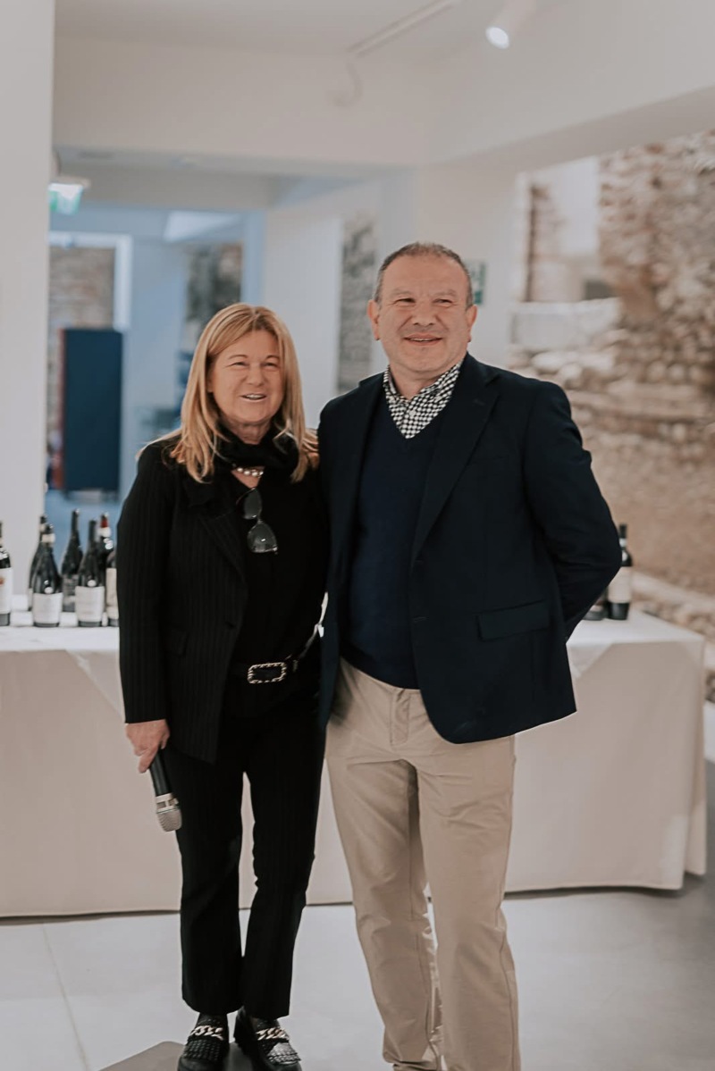 Vice President Lorella Zoppis en Andrea Fontana, President of the Consorzio Tutela Nebbioli Alto Piemonte